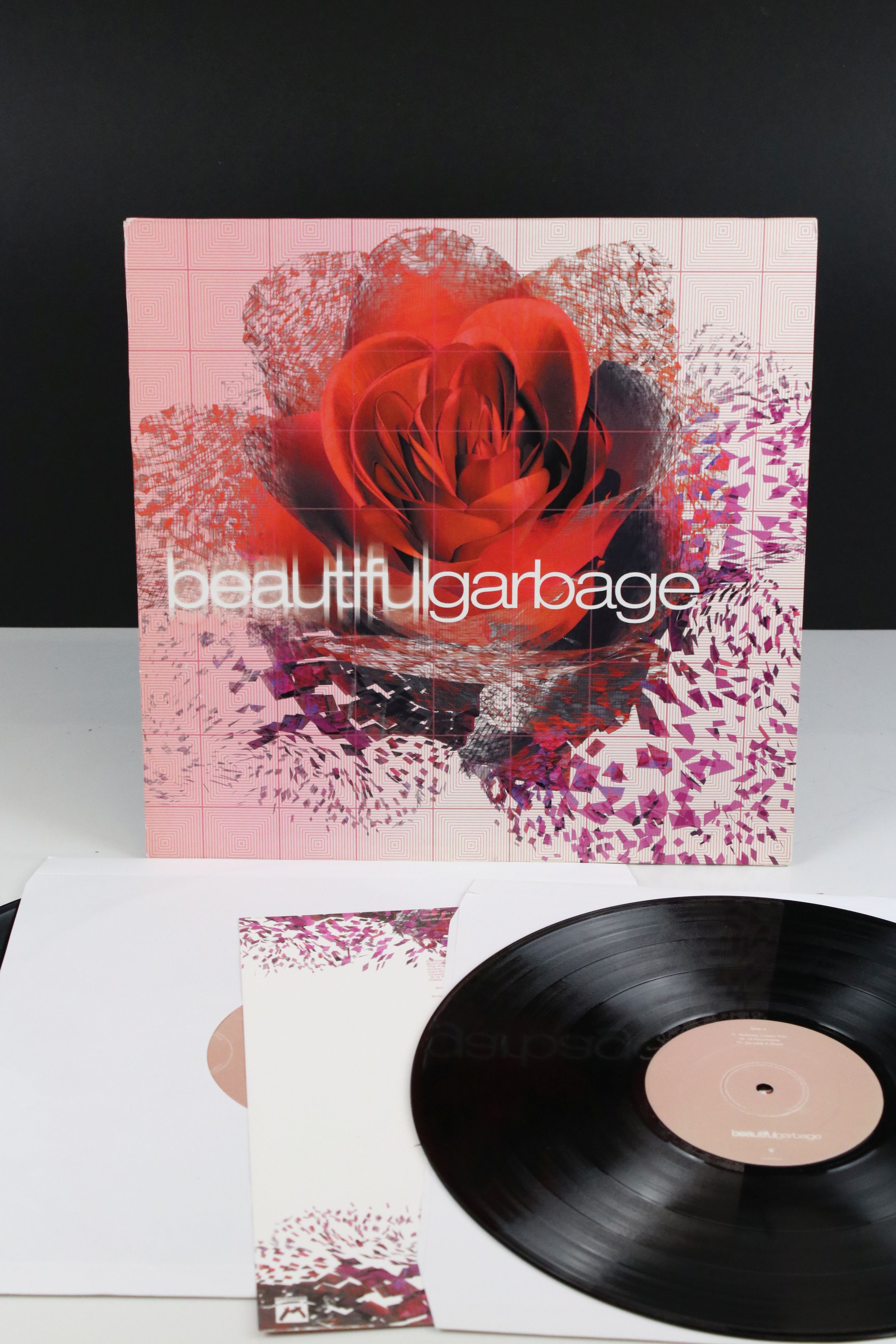 Vinyl - Garbage Beautiful Garbage Double LP on Mushroom MUSH95LP, with lyric inner, sleeve vg++,