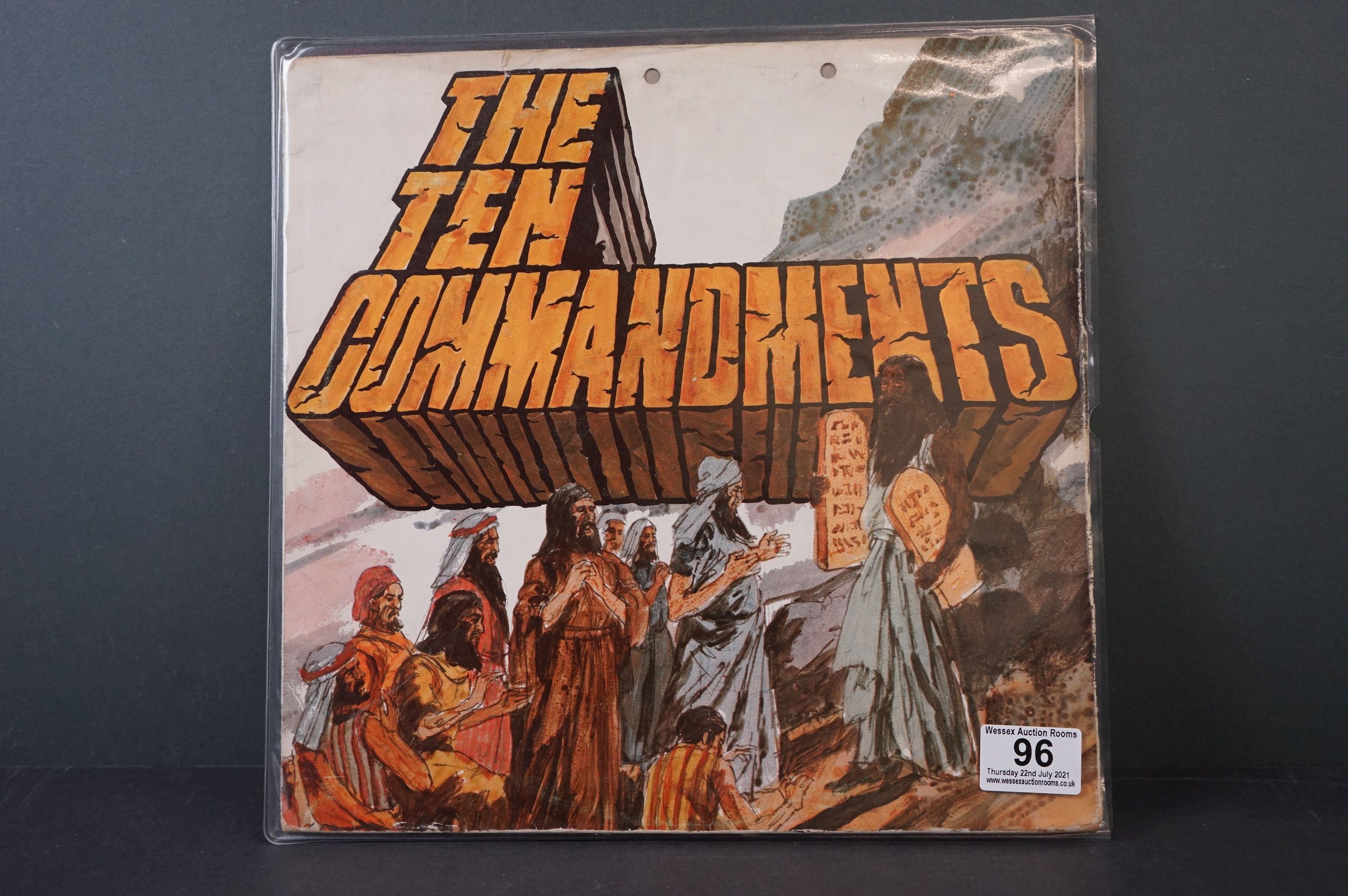 Vinyl - Psych - Salamander - The Ten Commandments (1971 UK, Young Blood Records) Fold Over Poster