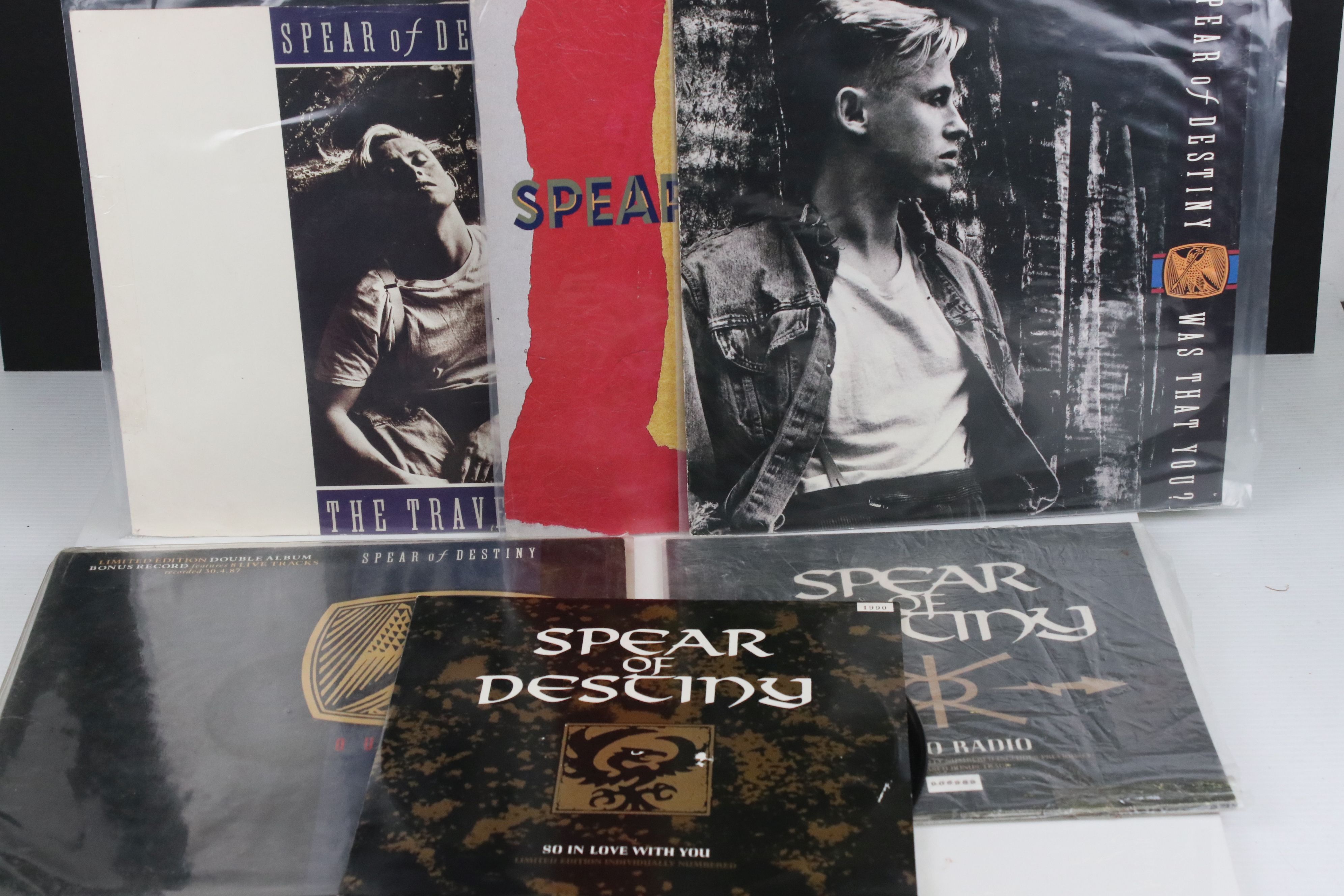 Vinyl - Six Spear Of Destiny vinyl records to include So In Love With You 10" single (Virgin Records