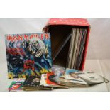 Vinyl - Rock & Pop collection of approx 25 LP's plus 7" singles to include The Beatles, Iron Maiden,