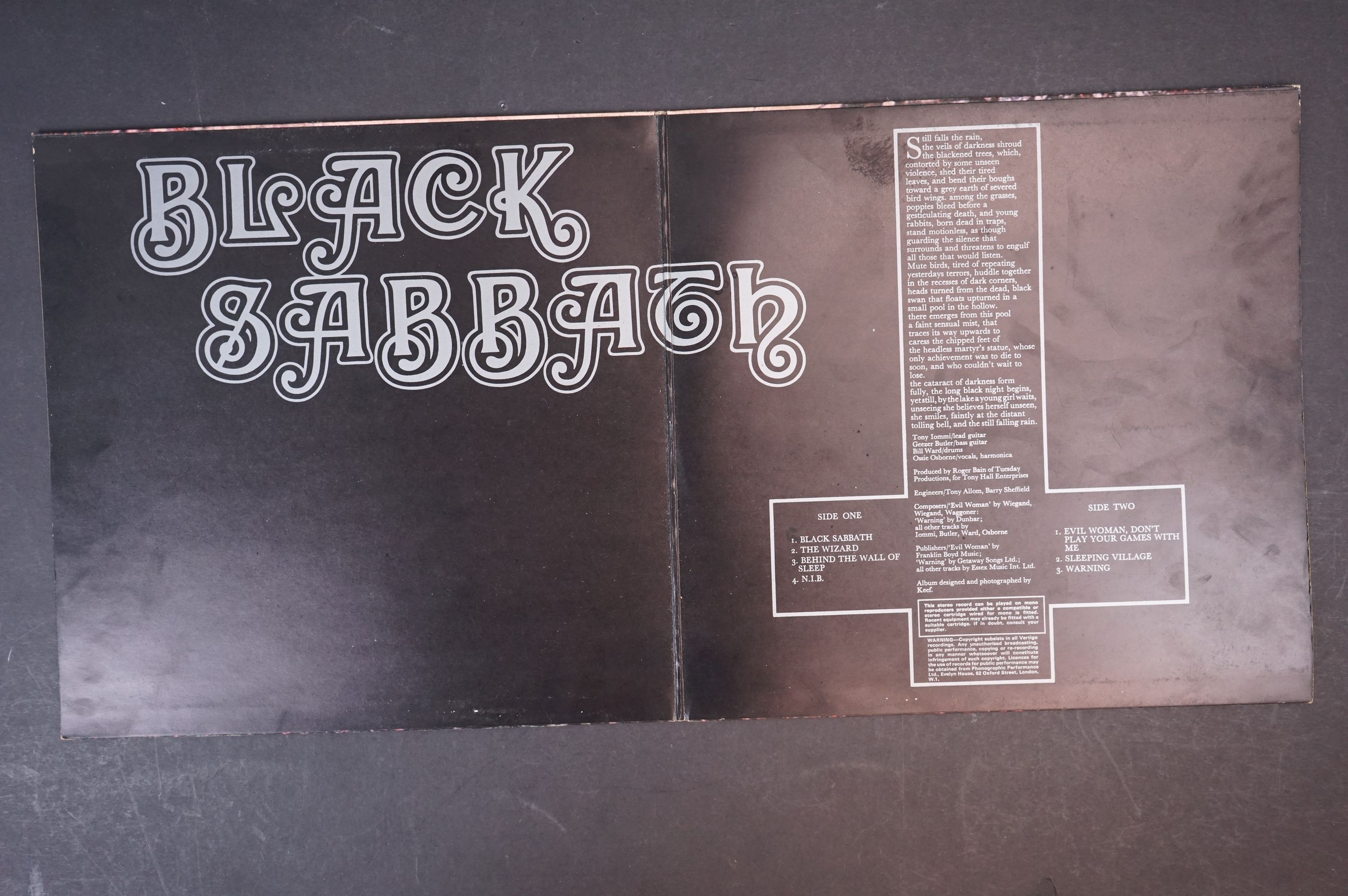 Vinyl - Black Sabbath - Black Sabbath. Original UK 1970 Large Swirl Vertigo Label Pressing (Dunbar - Image 2 of 6
