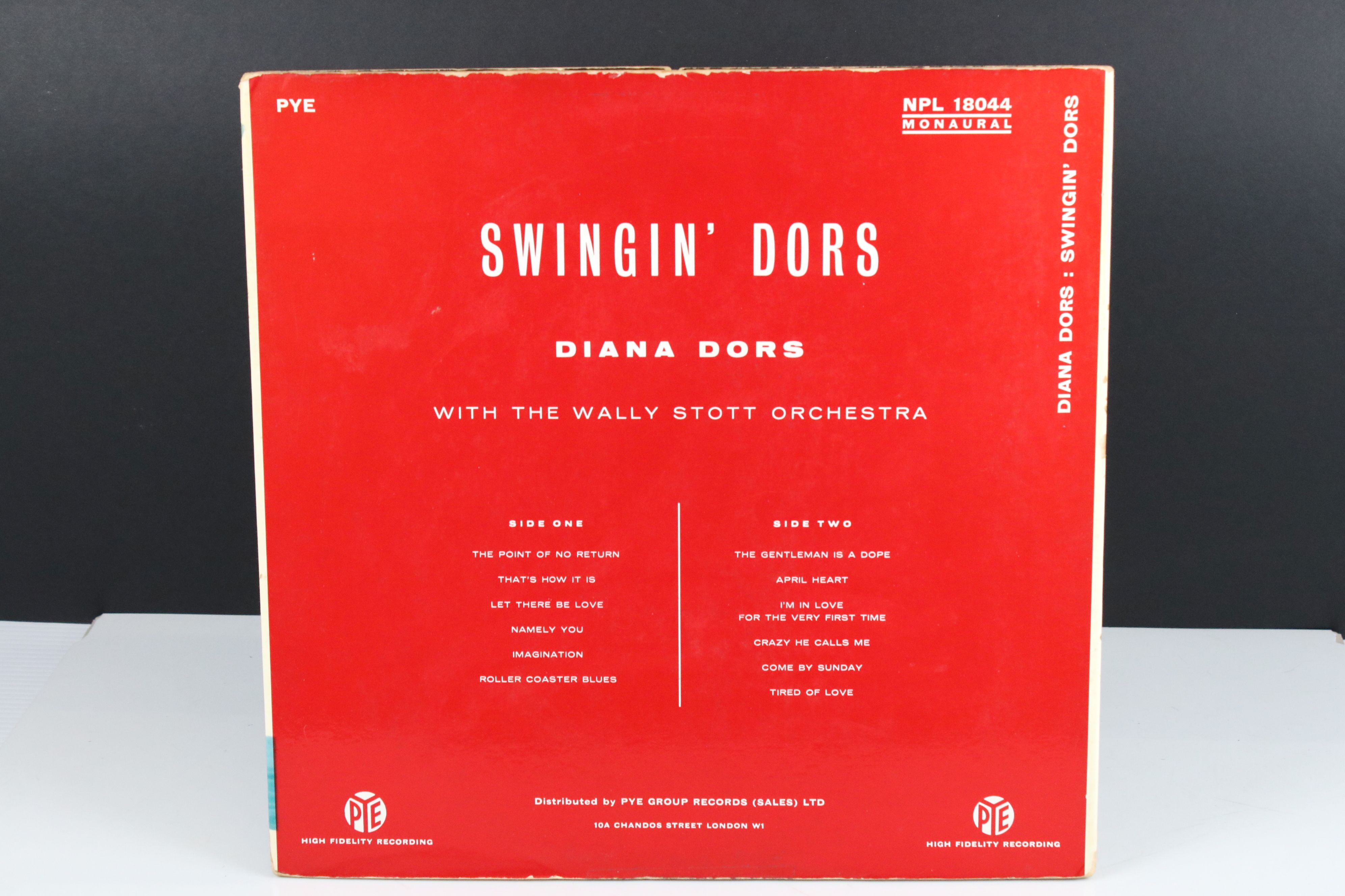 Signed Vinyl - Diana Dors Swingin Dors LPs on Pye red vinyl, vg, autographed 'To Tony Sincerely - Image 6 of 6