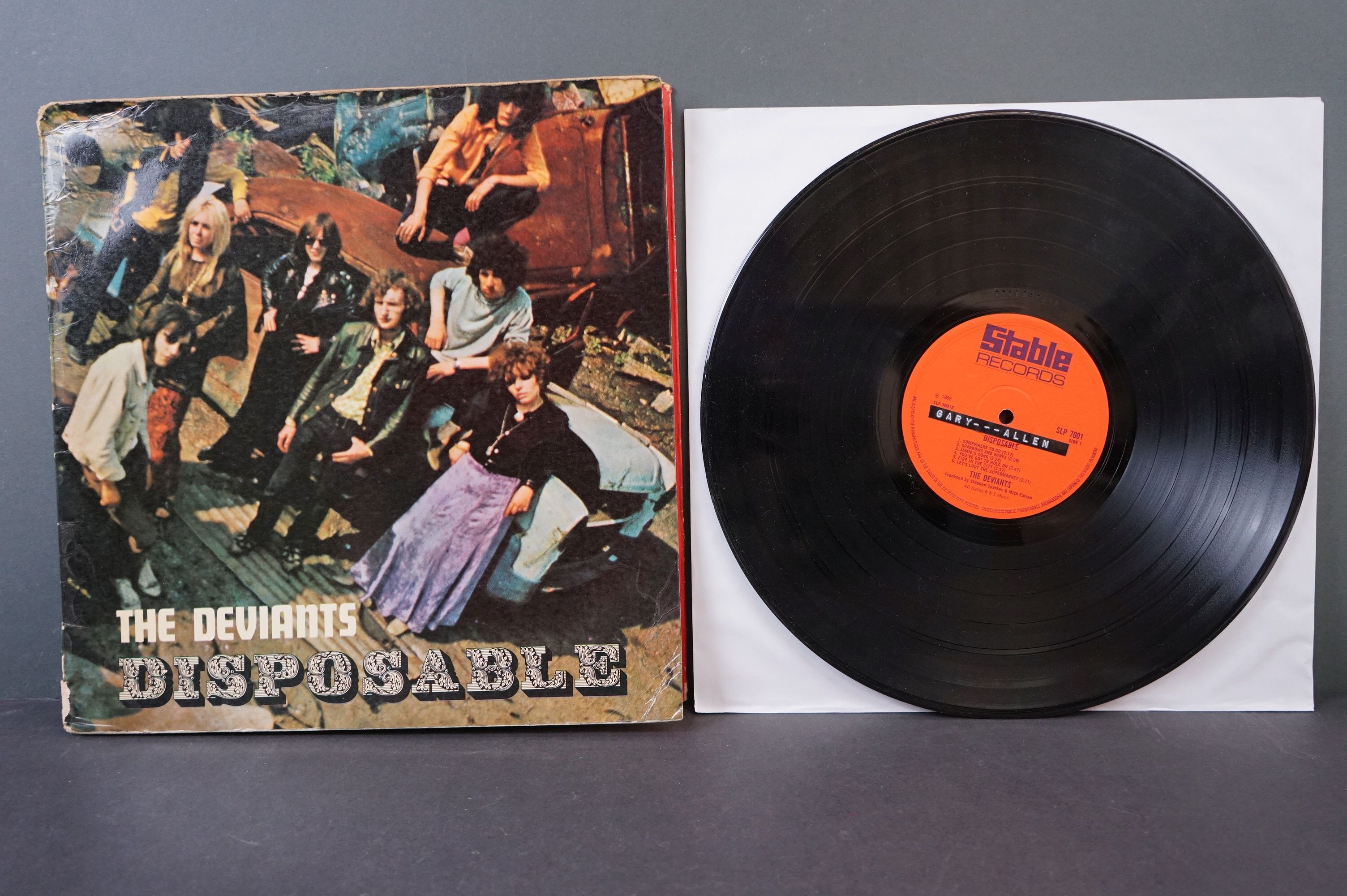 Vinyl - Psych - The Deviants - Disposable (1968 UK, Stable?Records) Fold Over Cover (sellotape marks - Image 4 of 7