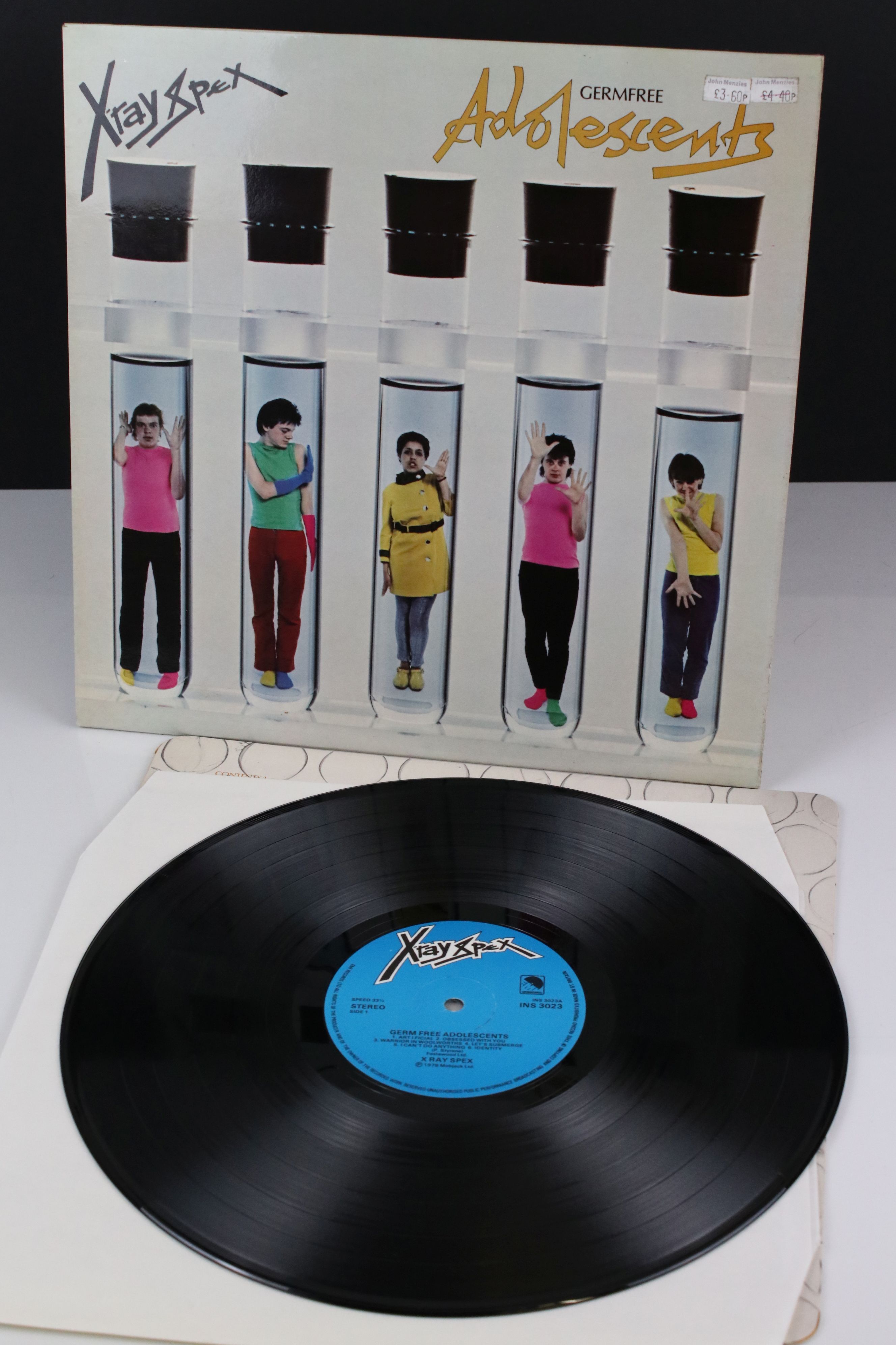 Vinyl - X-Ray Spex Germfree Adolescents original UK pressing (EMI INS 3023) with printed inner.