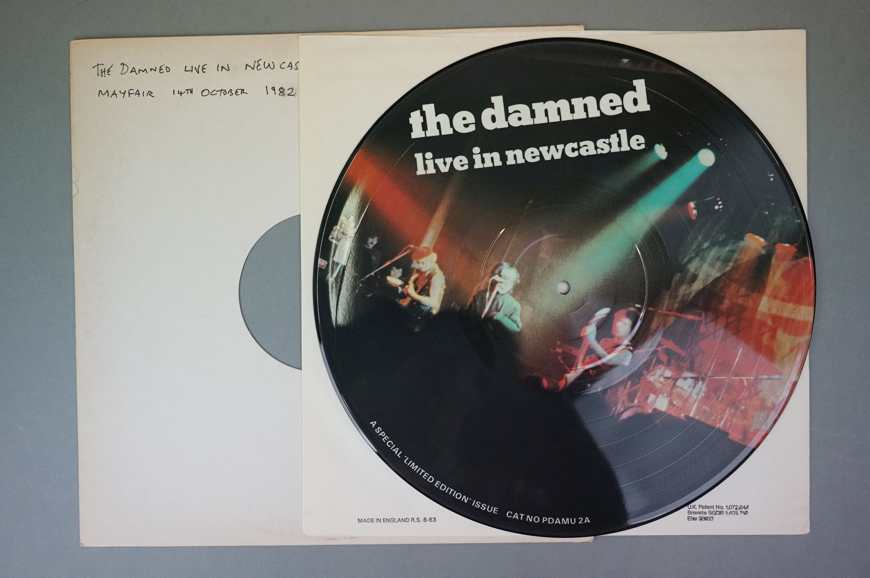 Vinyl - The Damned small collection to include Live In Newcastle picture disc (PDAMU2A) Vg+, - Image 8 of 9