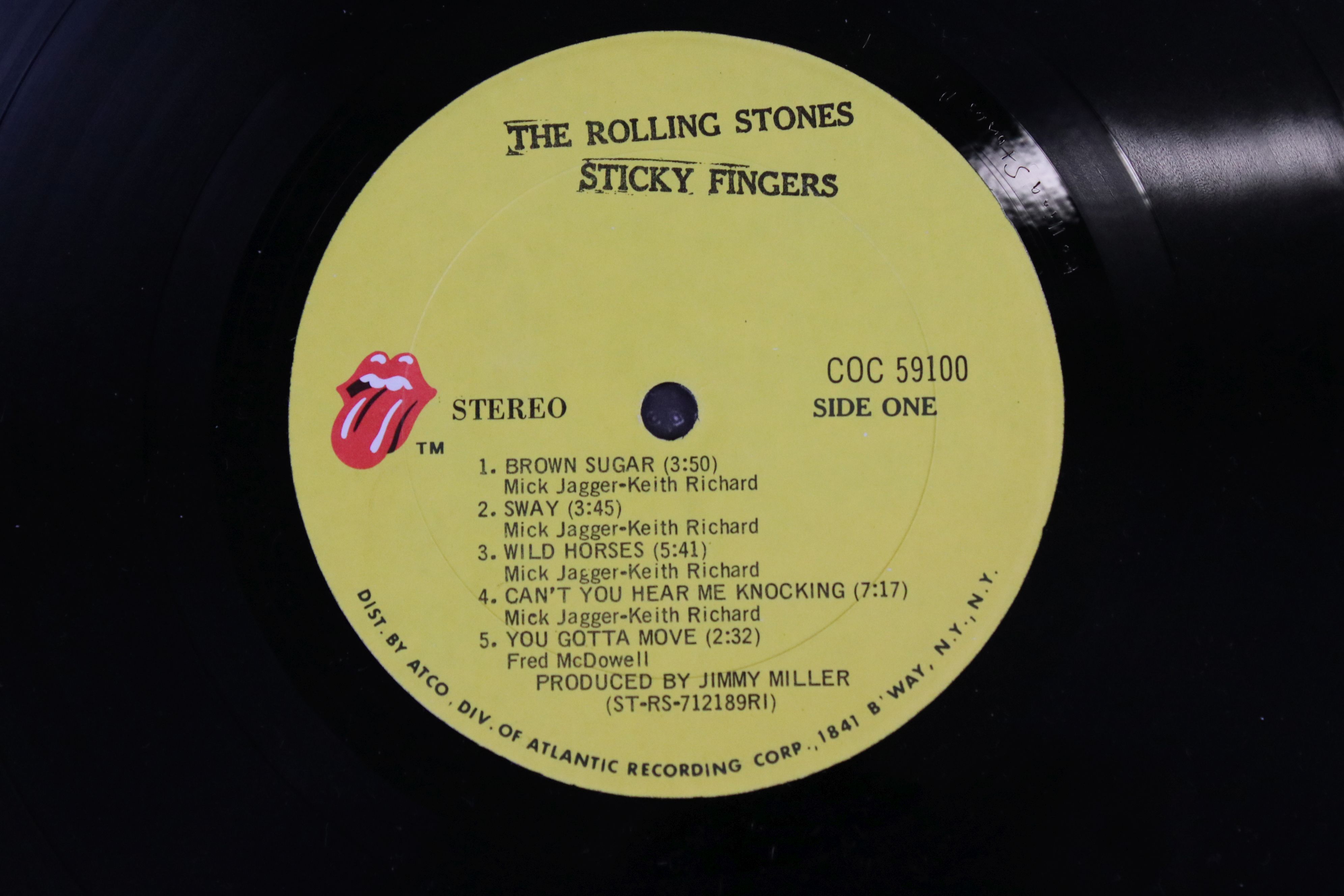 Vinyl - The Rolling Stones Sticky Fingers (COC 59100) Stereo, ATCO US pressing, inner sleeve has - Image 3 of 4