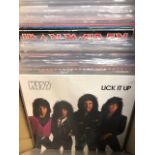 Vinyl - Approx 65 Rock & Metal LP's featuring KISS, Queen, Black Widow, Iron Maiden, AC/DC and more