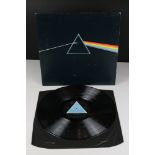 Vinyl - Pink Floyd Dark Side of The Moon LP on Harvest SHVL804 Stereo, solid light blue triangle, no