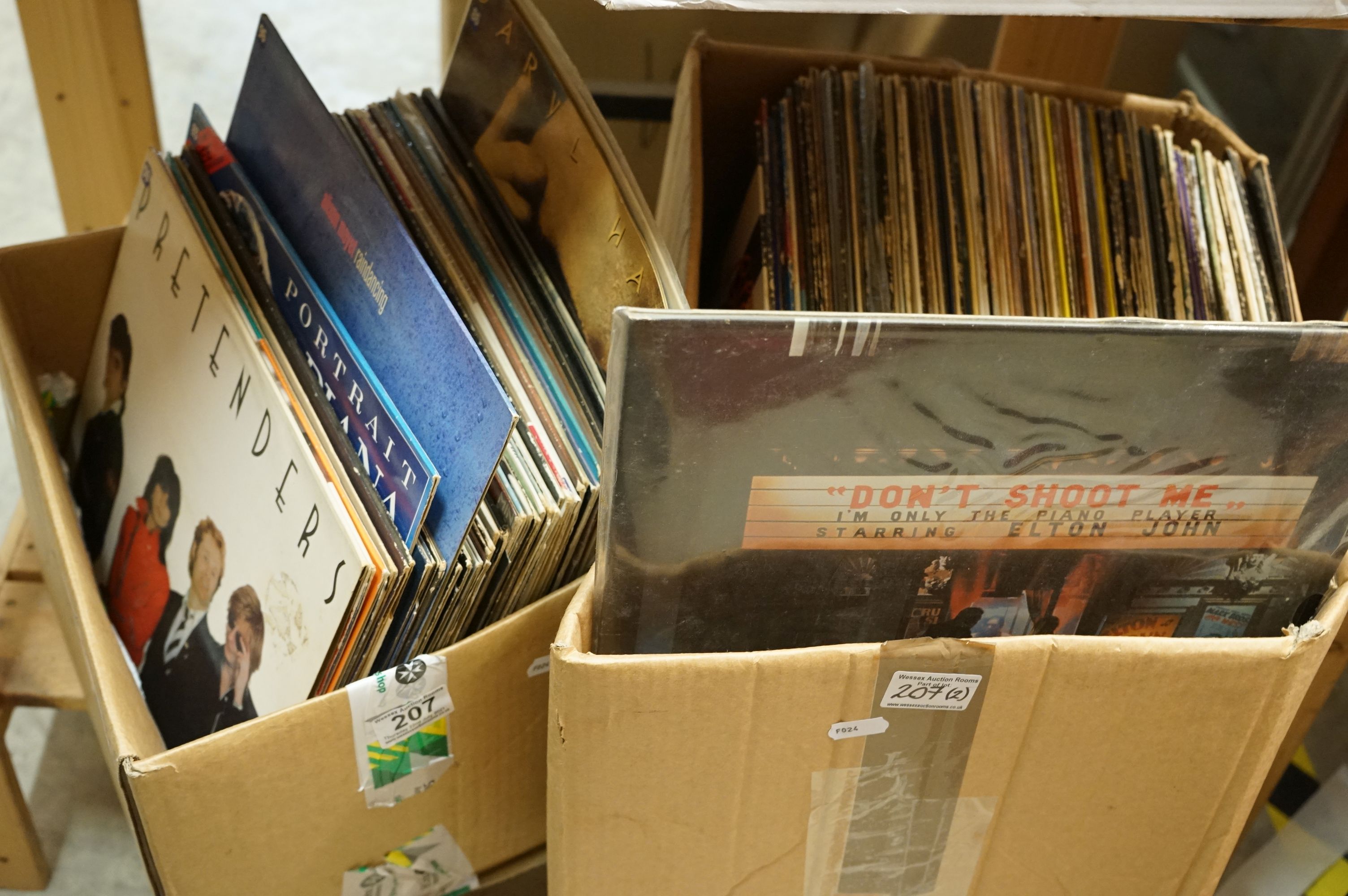 Vinyl - Approx 80 vinyl LP's and 12" Singles mainly rock and pop to include Elton John, Blondie,