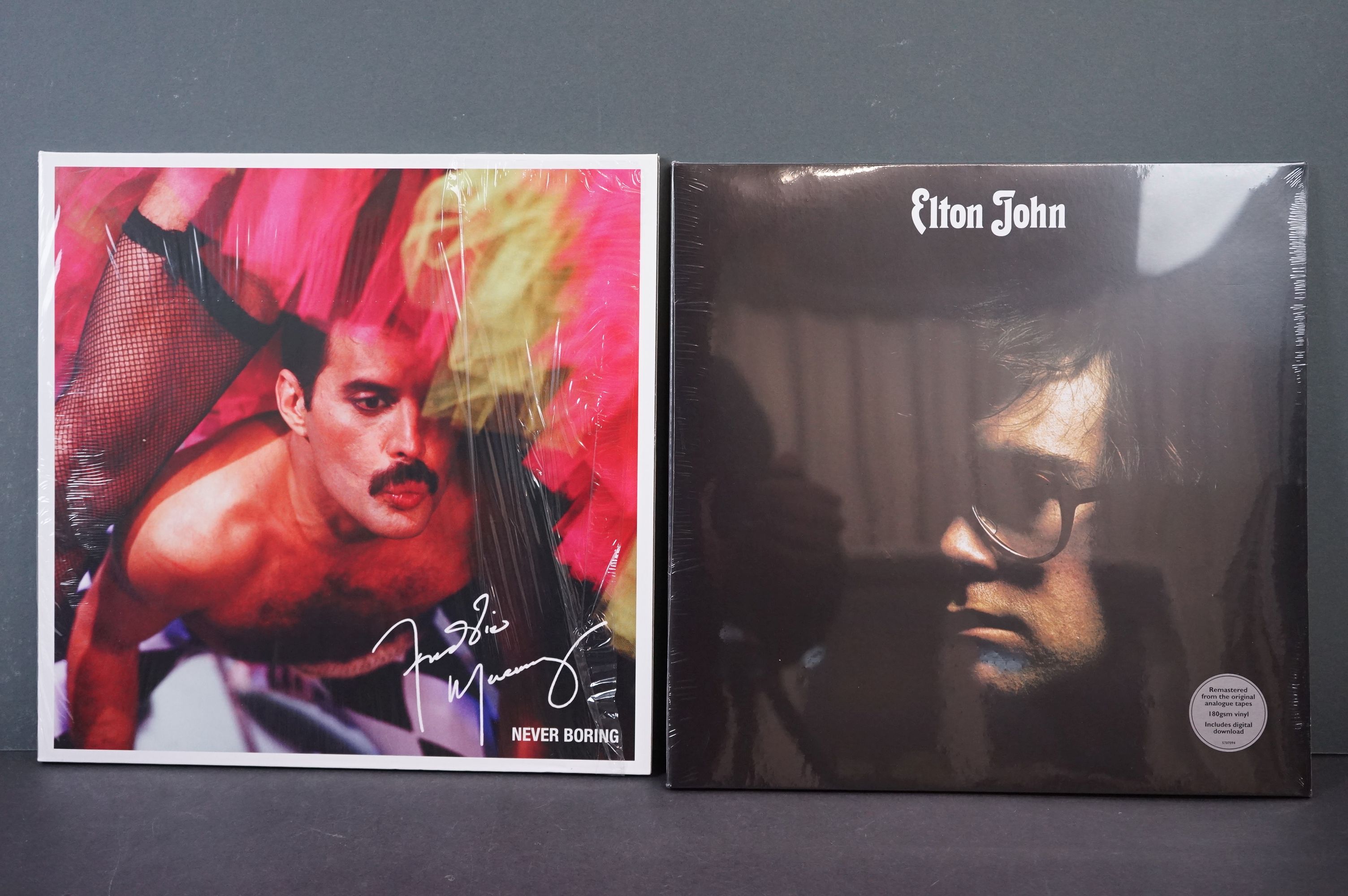 Vinyl - Elton John self titled remastered LP (sealed) plus a Freddy Mercury Never Boring LP