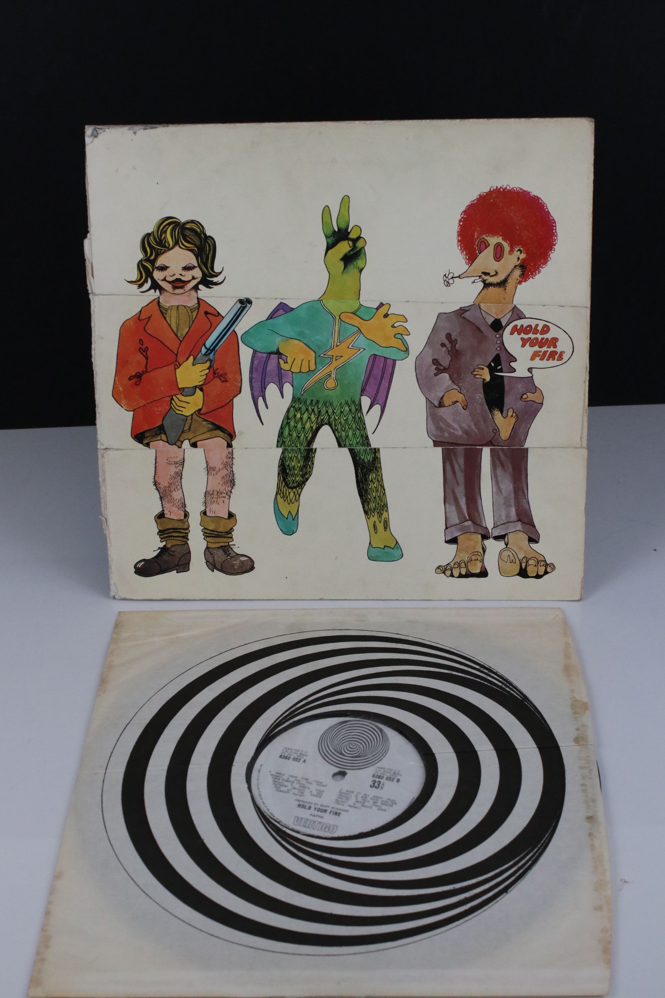 Vinyl - Patto Hold Your Fire LP on Vertigo 6360032, large Vertigo swirl label with Vertigo shown