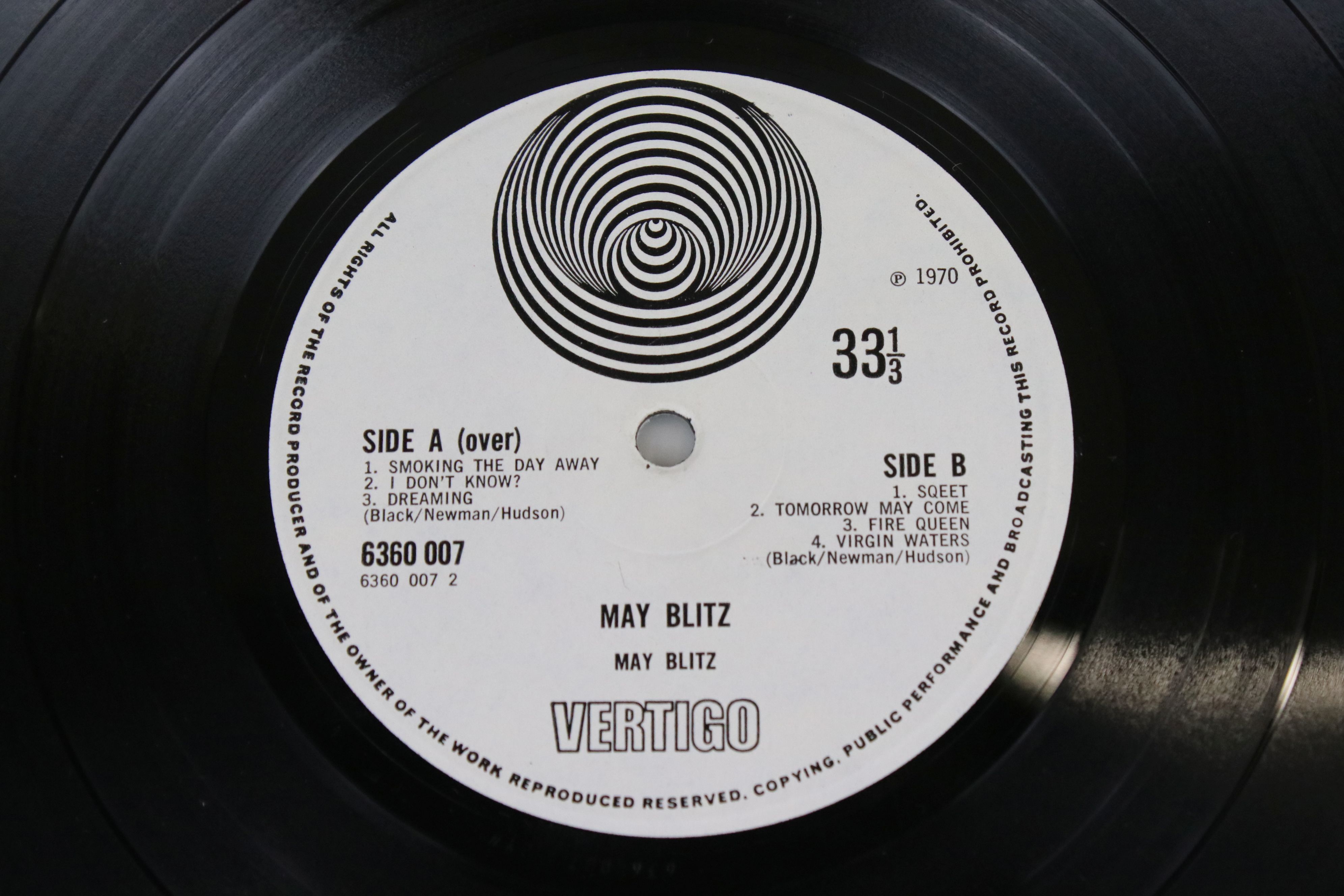 Vinyl - May Blitz (Vertigo 6360 007) sleeve VG but has heavy shelf wear to seams and corners, - Image 2 of 5