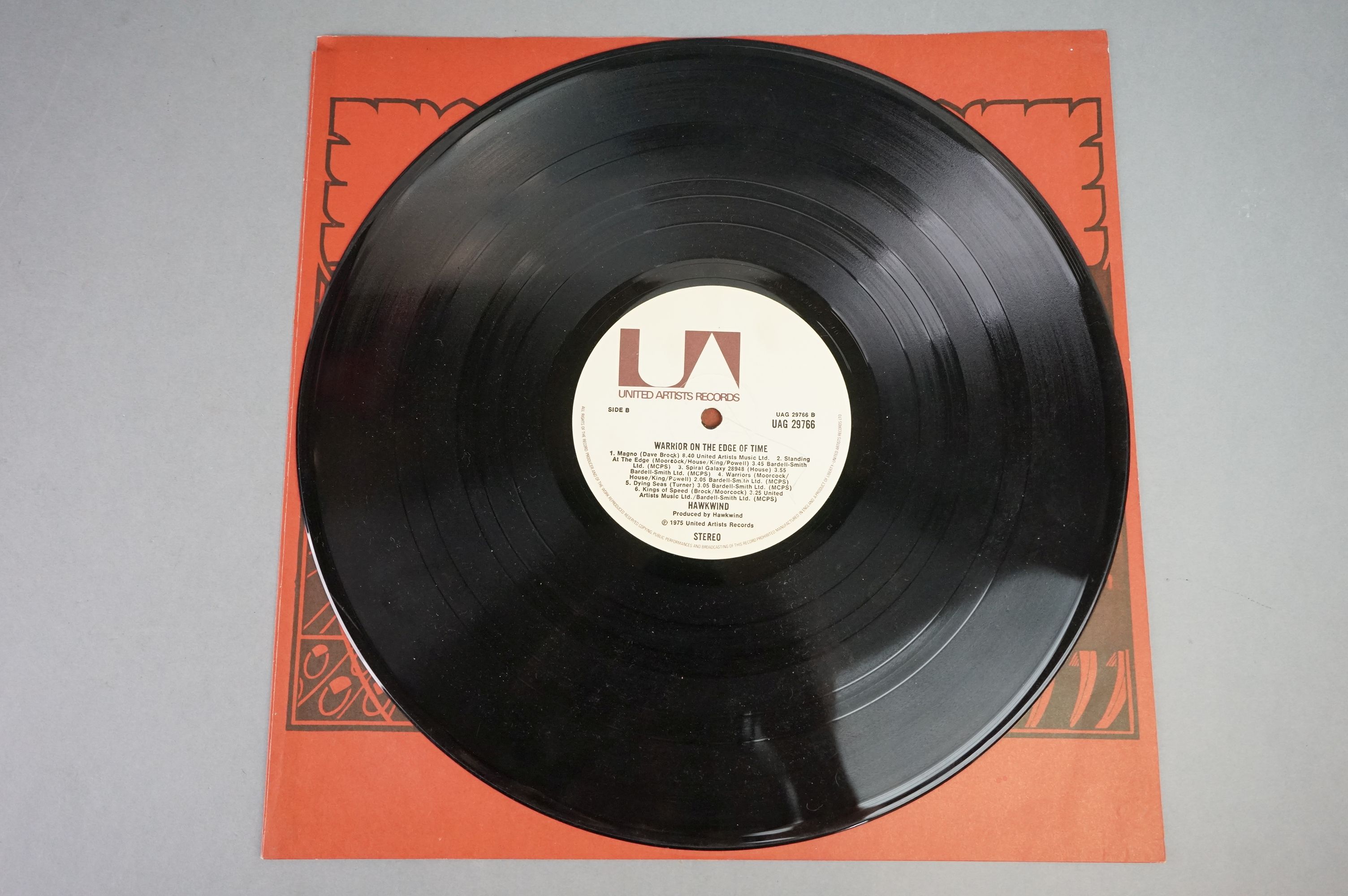 Vinyl - Hawkwind Warrior On The Edge Of Time (UAG 29766) complete with inner, gatefold intact. - Image 6 of 8