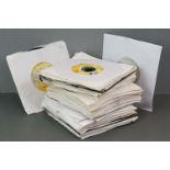 Vinyl - Approx 60 Dancehall 45's from various labels, mainly in plain sleeves. Condition varies