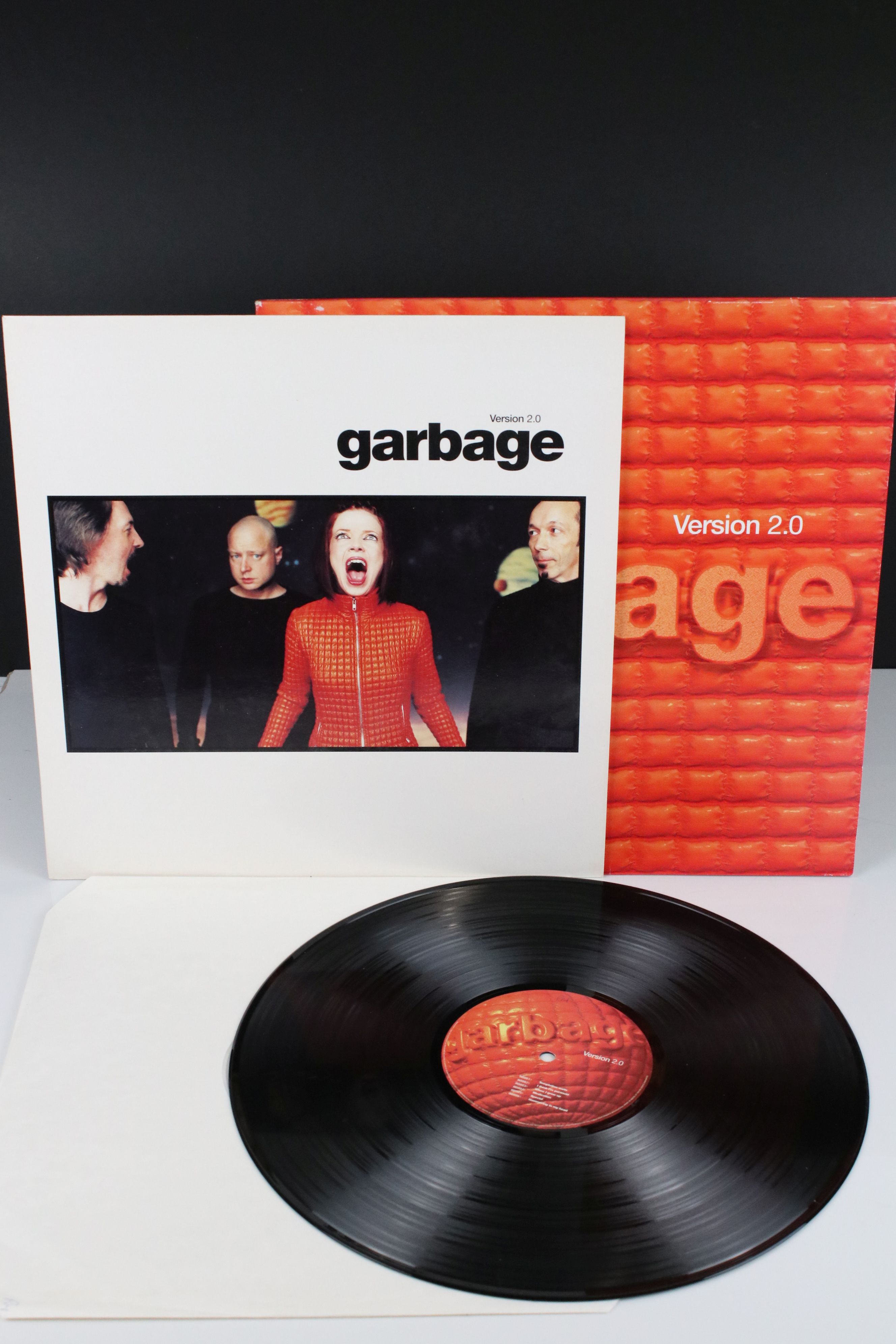 Vinyl - Garbage Version 2.0 LP on Mushroom MUSH29LP, with inner sleeve, initials of vendor to label,