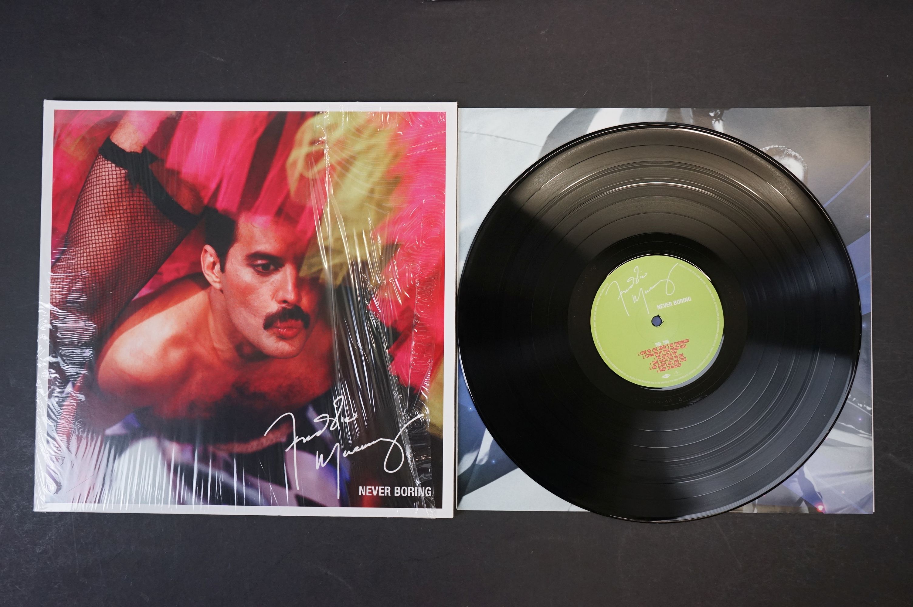 Vinyl - Elton John self titled remastered LP (sealed) plus a Freddy Mercury Never Boring LP - Image 3 of 3