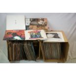 Vinyl - Approx 100 vinyl LP's and 12" Singles mainly rock, country and pop to include Johnny Cash,