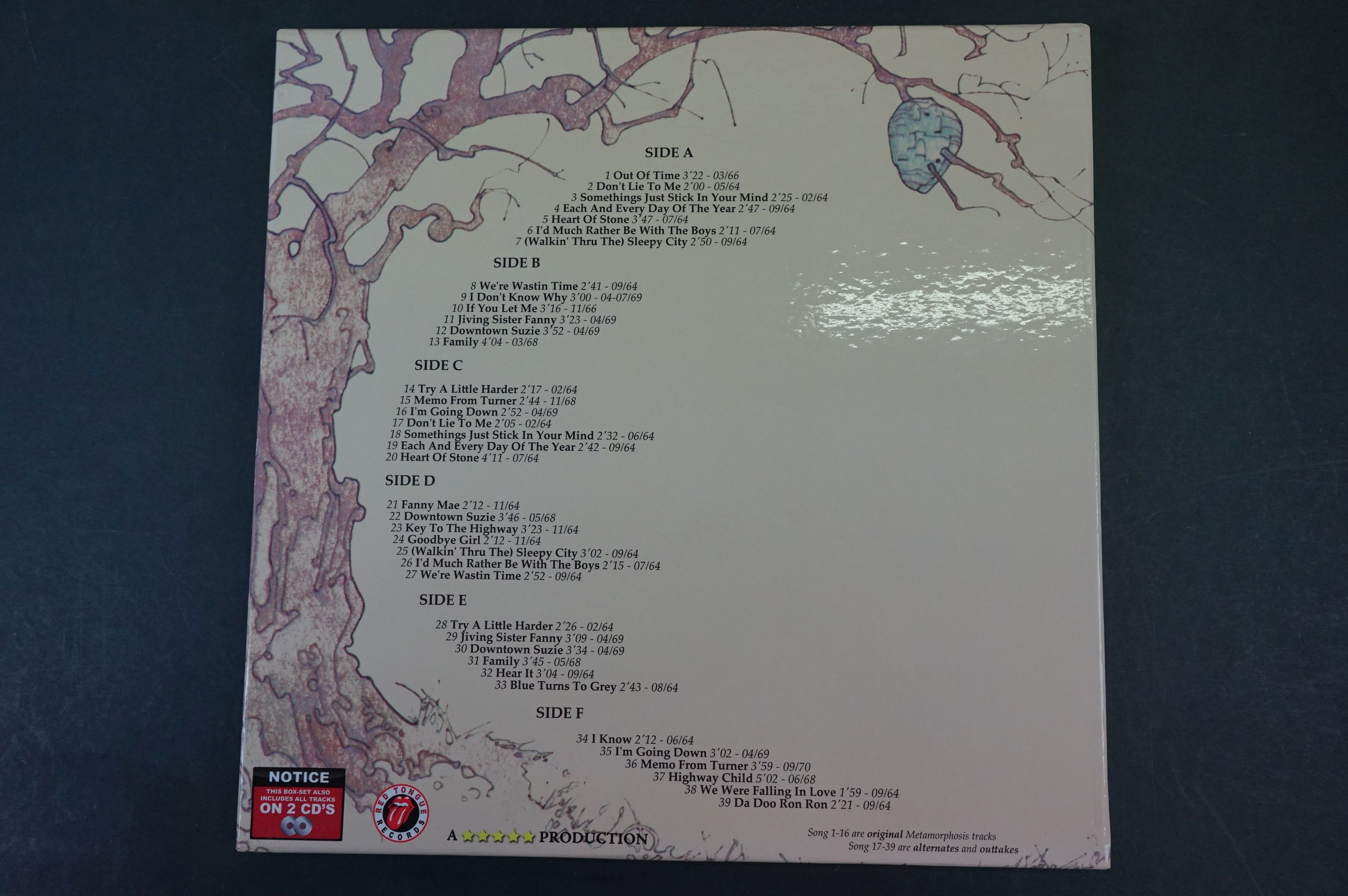 Vinyl - ltd edn The Real Alternate Album Rolling Stones Metamorphosis 3 LP / 2 CD Box Set - Image 7 of 9