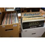 Vinyl - Approx 80 vinyl LP's and 12" Singles mainly rock and pop to include The Who, Ian Dury, Elton