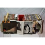 Vinyl - Approx 100 vinyl LP's and 12" Singles mainly rock and pop to include REM, Kate Bush,