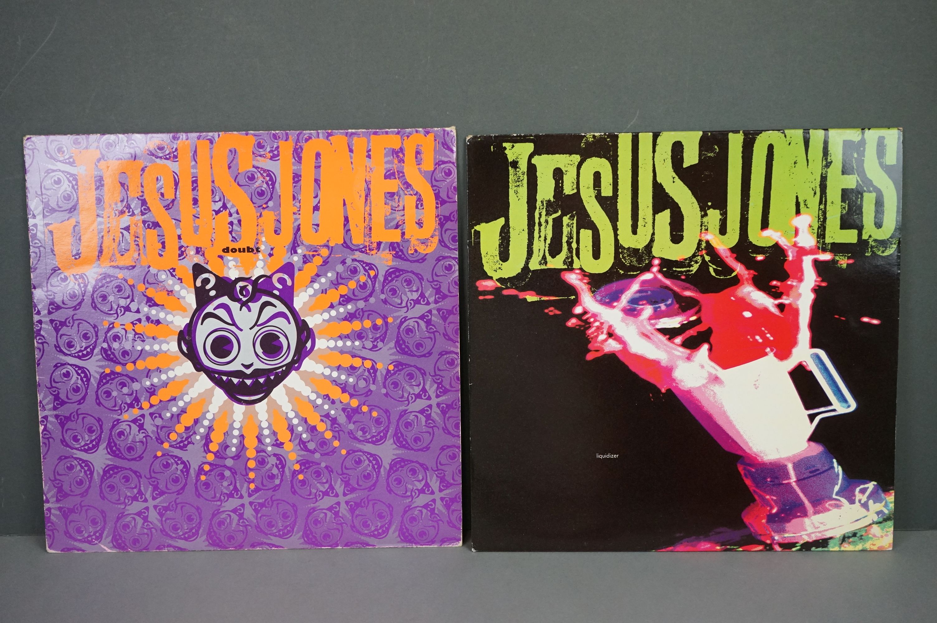 Vinyl - Two Jesus Jones LPs to include Liquidizer on FOODLP3 and Doubt FOODLP5 with inner sleeve,
