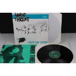 Vinyl - Two Minor Threat LPs to include Out of Step on Dischord No 10 and self titled No 13, both ex