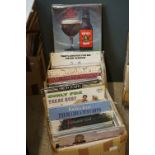 Vinyl - Over 200 LPs to include Country, Pop, Rock etc, sleeves and vinyl vg+ (two boxes)