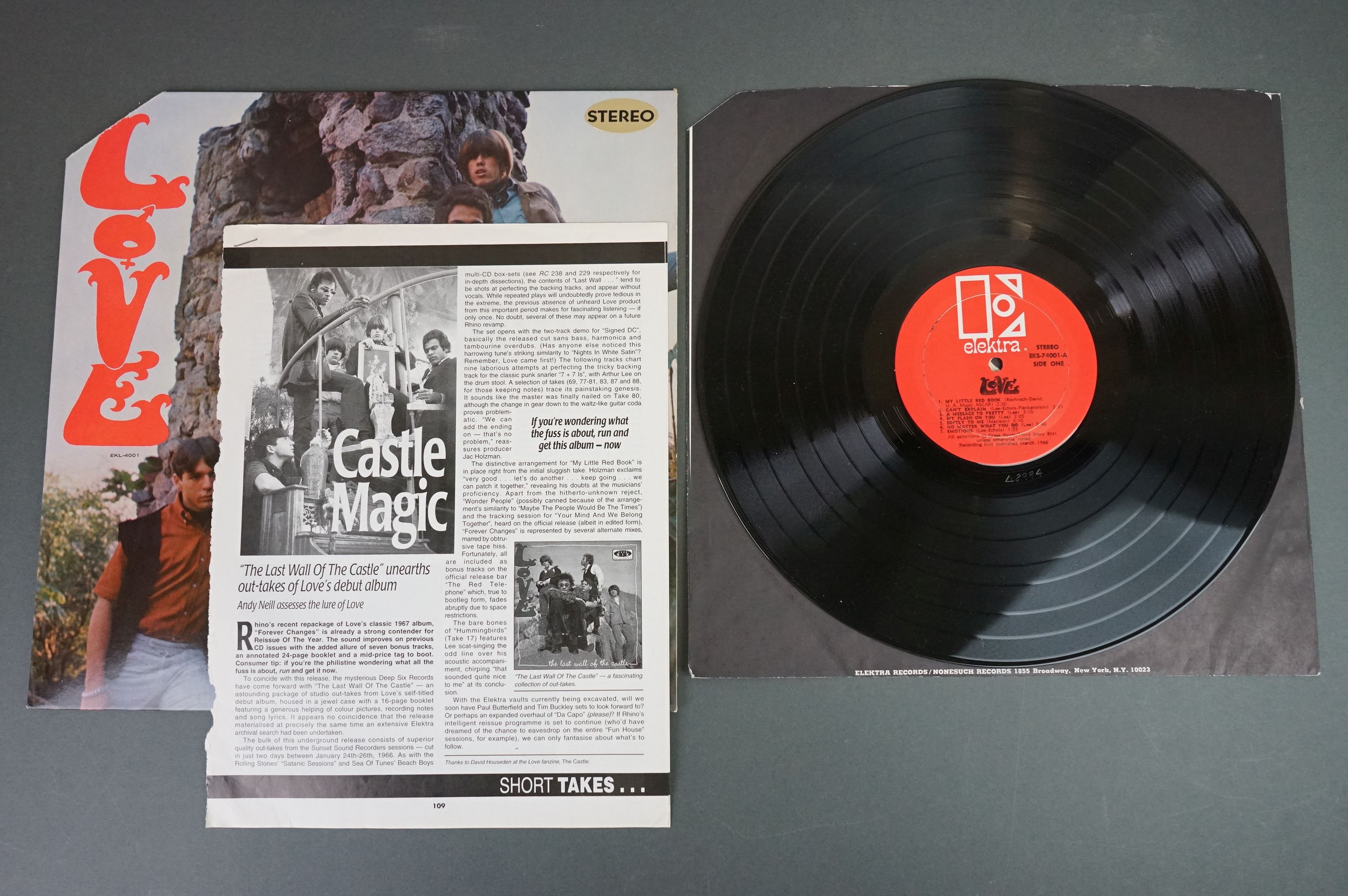 Vinyl - Love self titled EKS74001 orange label, Recording first published March 1966 bottom of - Image 2 of 4