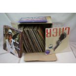 Vinyl - Collection of over 50 LP's and 12" singles spanning genres and decades including T-Rex, Roxy