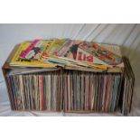 Vinyl - Over 200 LPs to include Country, MOR, Pop etc, sleeves and vinyl vg+ (two boxes)