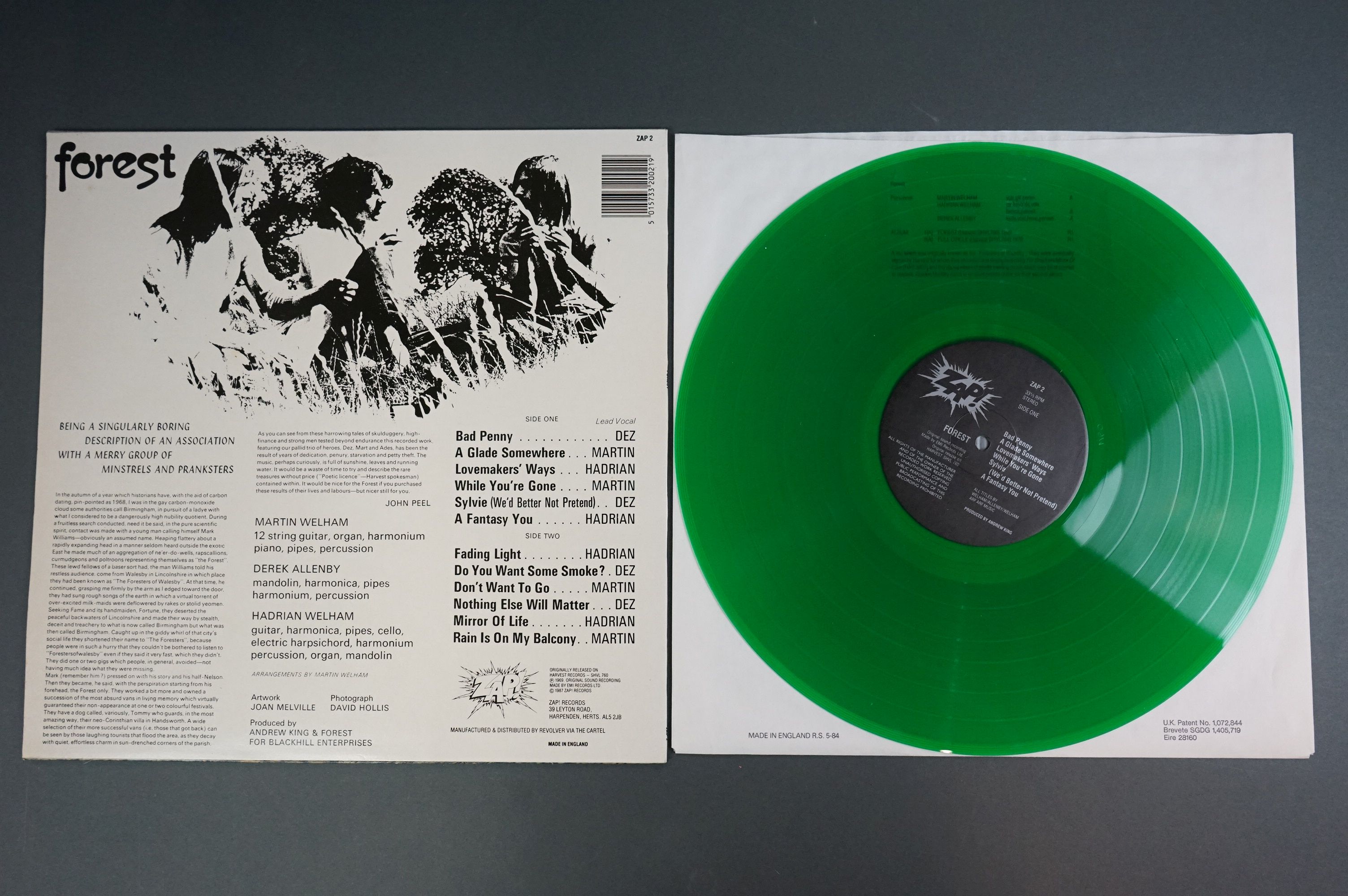 Vinyl - Three Forest LPs to include self titled on Harvest SHVL760 no EMI on label, tape removal - Image 6 of 8