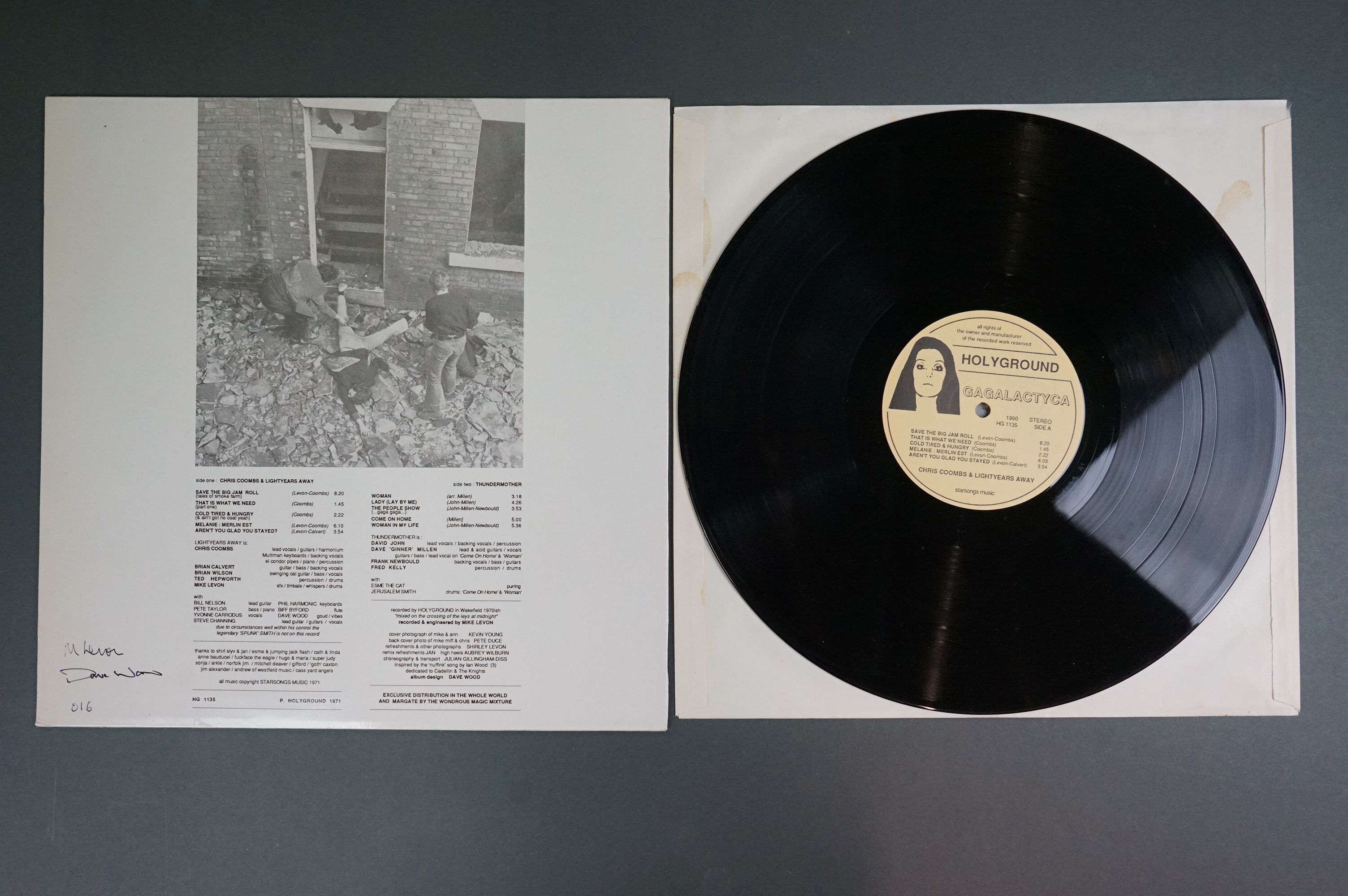 Vinyl - Chris Coombs & Light Years Away / Thundermother Gagalactyca / Holyground HG1135 LP - Image 4 of 9