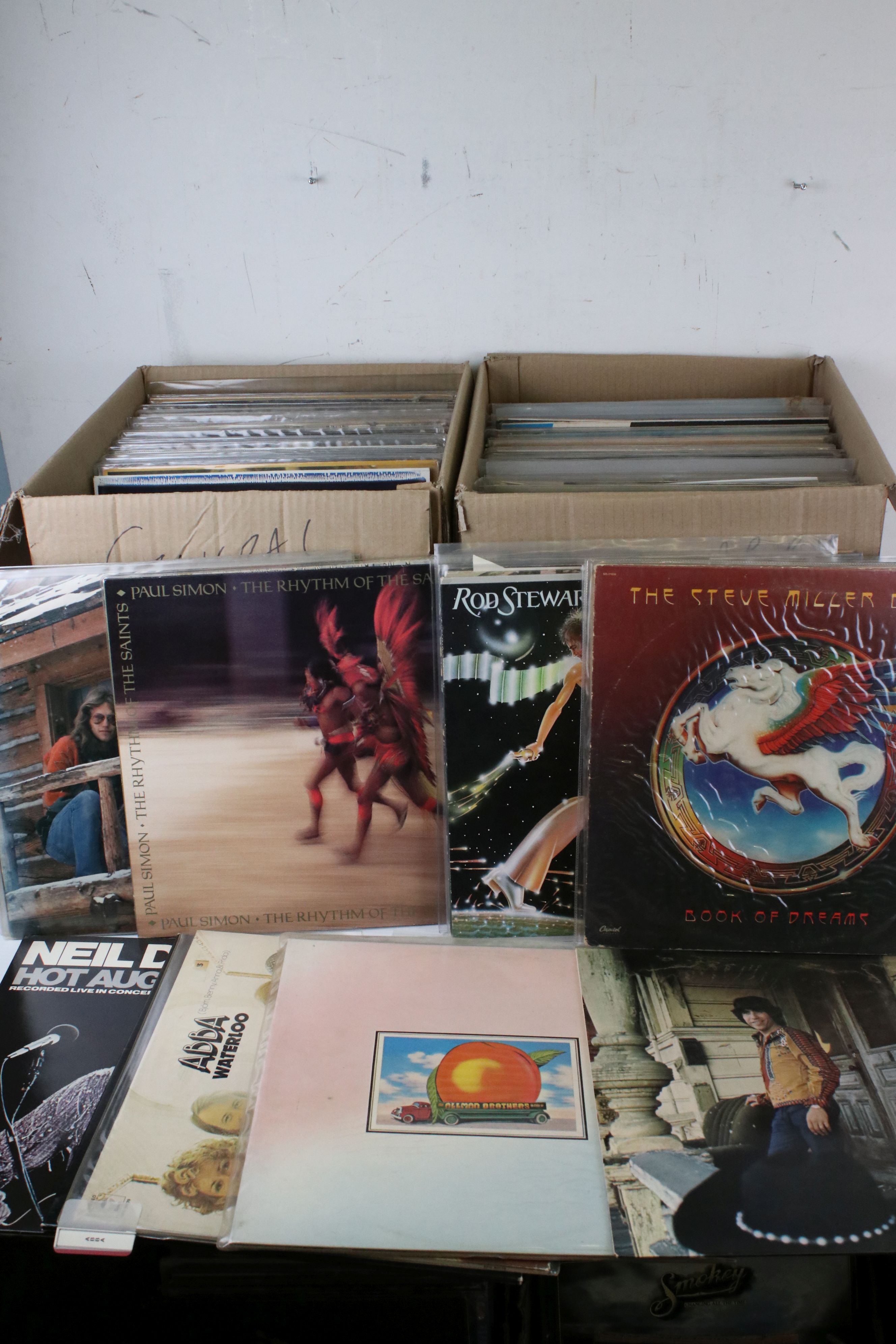 Vinyl - Collection of over 100 rock & pop LP's including Paul Simon, America, Allman Brothers,