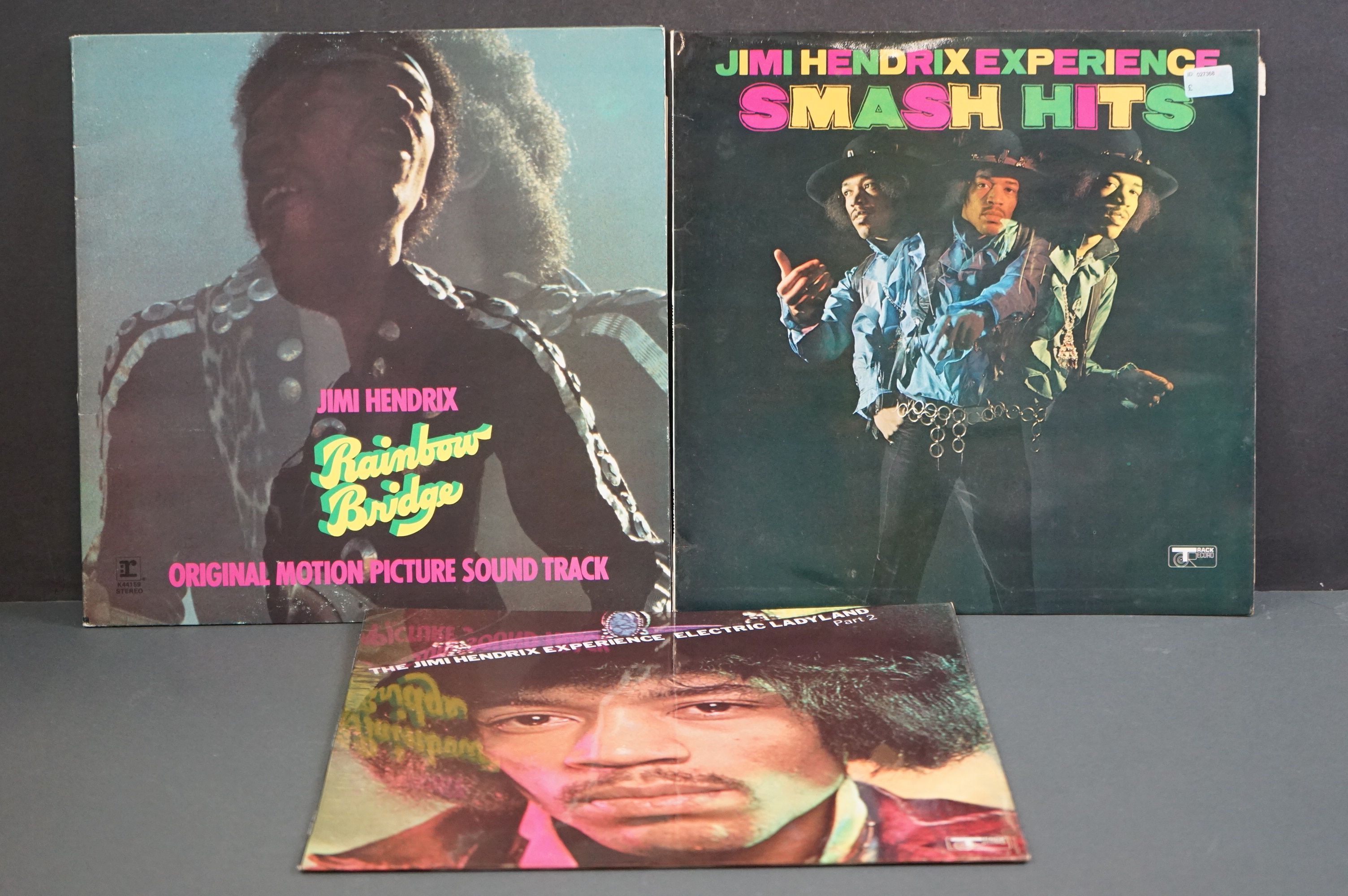 Vinyl - Three Jimi Hendrix LPs to include Smash Hits on Track 613004 with price sticker to top right