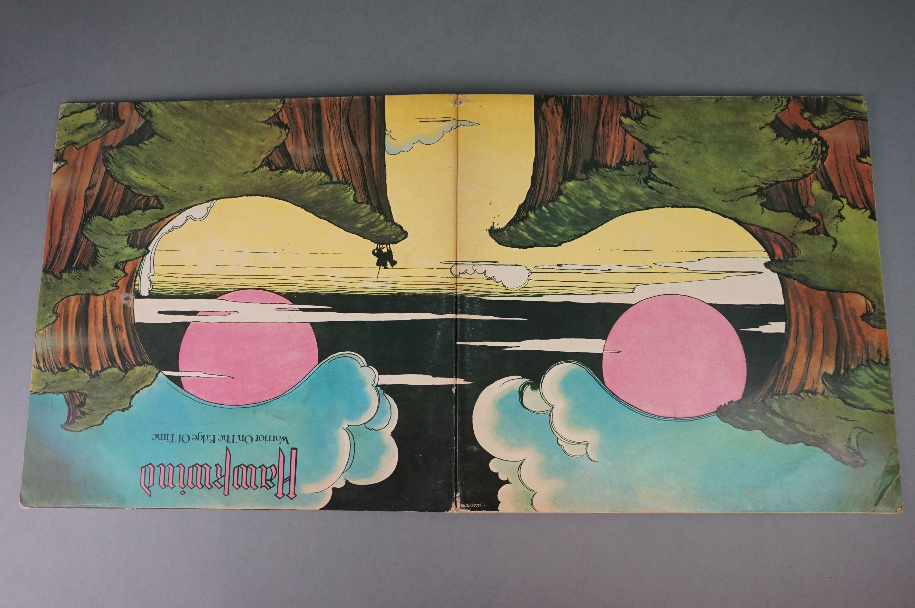 Vinyl - Hawkwind Warrior On The Edge Of Time (UAG 29766) complete with inner, gatefold intact. - Image 4 of 8