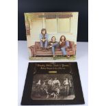 Vinyl - Crosby, Stills, Nash & Young Deja Vu (Atlantic 2401 001) red and plum Atlantic label with