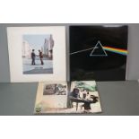 Vinyl - Three Pink Floyd LPs to include Wish You Were Here (SHVL814) with postcard, Dark Side of the