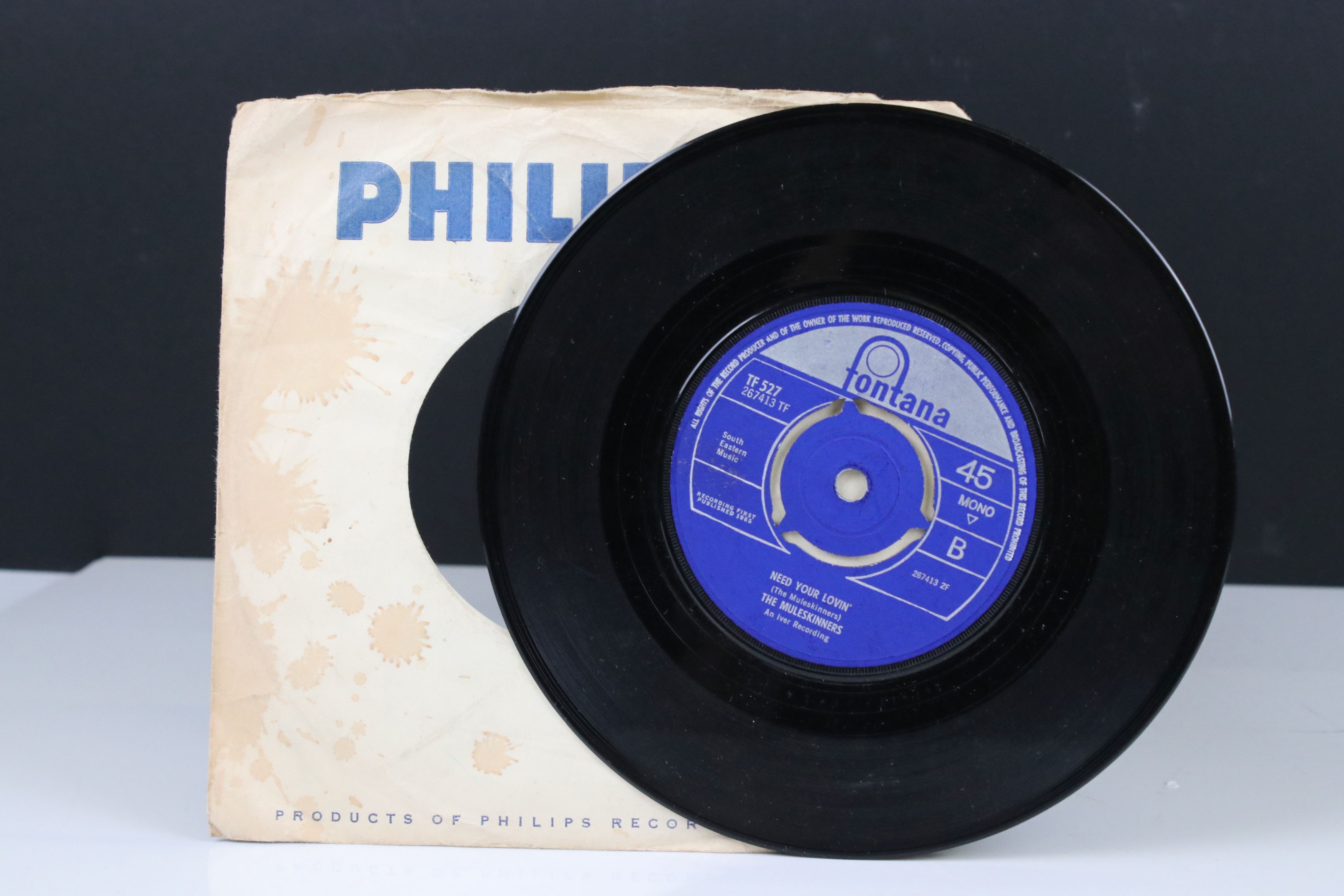 Vinyl - The Muleskinners Back Door Man / Need Your Lovin' 45 on Fontana TF527 in Philips company - Image 2 of 2