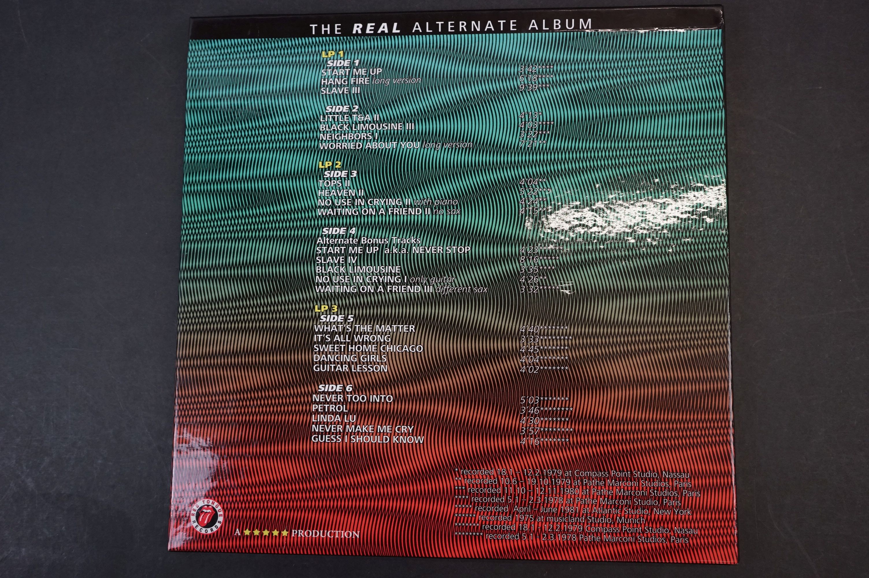 Vinyl - ltd edn The Real Alternate Album Rolling Stones Tatoo You 3 LP / 2 CD Box Set RTR001, - Image 9 of 11