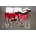 Collection of Swarovski crystal souvenir Coats of Arms paperweights, some in original boxes (13)