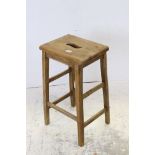 Mid 20th century Industrial / Laboratory Stool, 64cms high