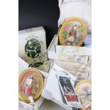 A collection of Border Fine Arts The World of Beatrix Potter wall plaques to include Jeremy