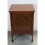 Late 19th / Early 20th century Mahogany Pot Cupboard with drawer below, 49cms wide x 73cms high