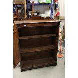 Early to Mid 20th century Oak Bookcase with beaded edge, 92cms wide x 122cms high