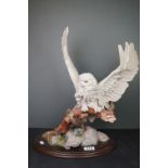 Country Artists Model of Snowy Owl in Flight titled White Splendour, CA 625, limited edition,