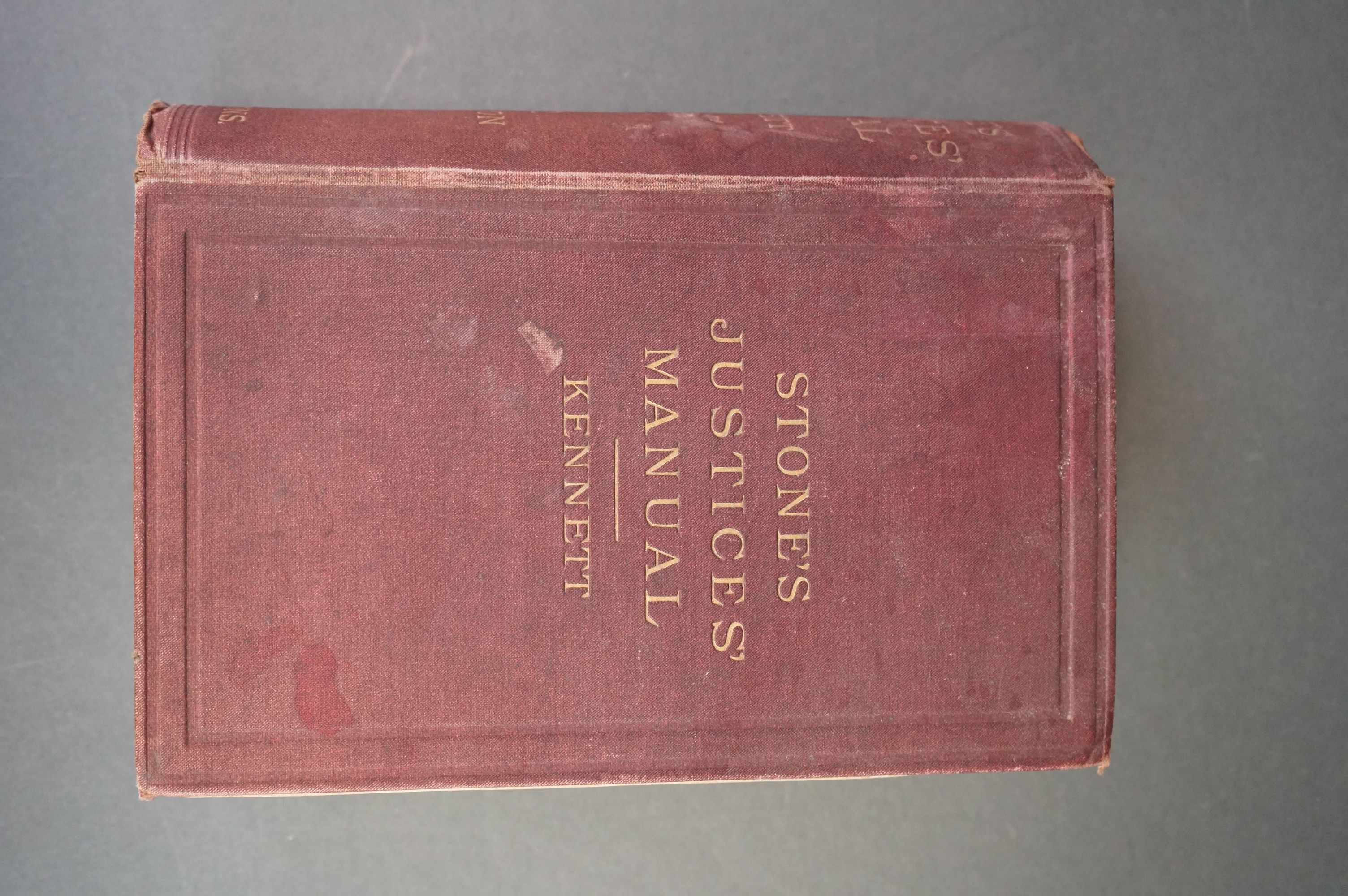 Book - Stone's Justices' Manual dated 1889, published by Shaw & Sons, Fetter Lane, Fleet Street - Image 4 of 8