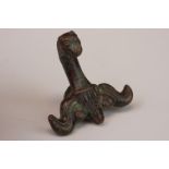 Bronze clasp in the form of a mythical creature