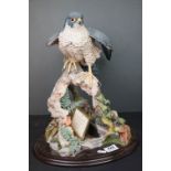 Country Artists Model of a Peregrine Falcon titled ' Lord of the Skies ' by David Ivey, limited