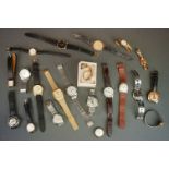 A collection of vintage watches to include Oris, Timex, Cyma and Smiths examples.