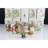 A collection of Beswick Beatrix Potter figures to include Tommy Brock, Mr Benjamin Bunny, Diggory